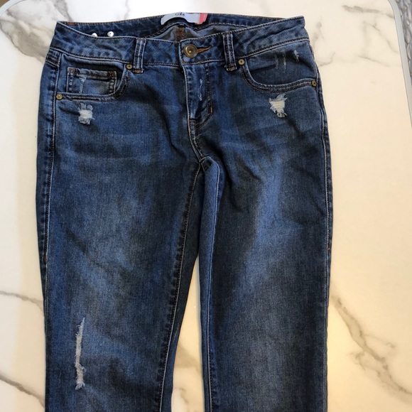 CABI skinny #5087 distressed medium wash jeans denim casual - Picture 11 of 16